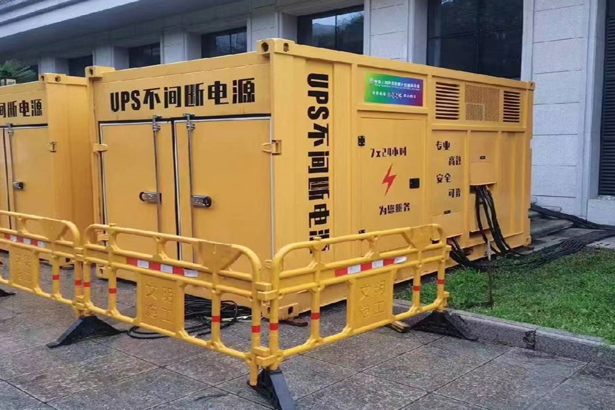 寿宁发电机租赁施工现场